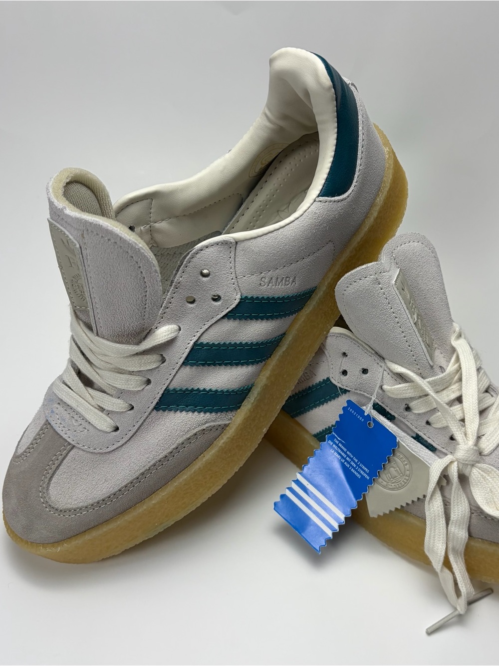 adidas x Clarks x Ronnie Fieg 8th Street Samba Chalk White Green US 10